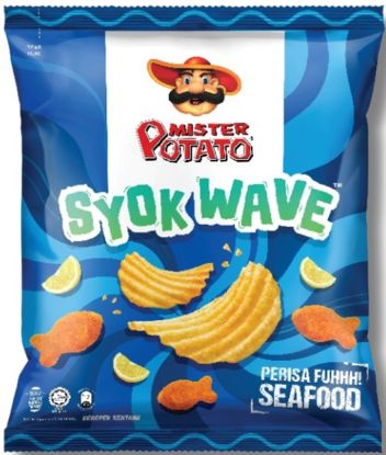 Picture of Mister Potato Crisps Syok Wave Seafood 55g