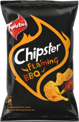 Picture of Twisties Chipster Potato Chips - Flaming BBQ 130g