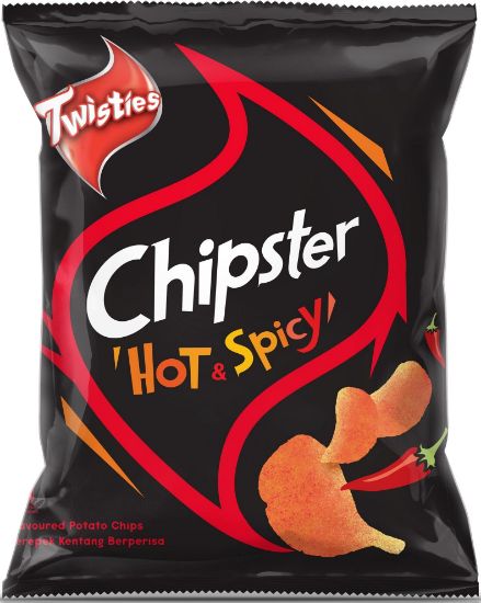Picture of Twisties Chipster Potato Chips - Hot & Spicy 60g