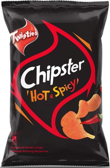 Picture of Twisties Chipster Potato Chips - Hot & Spicy 130g