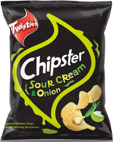 Picture of Twisties Chipster Potato Chips - Sour Cream & Onion 60g