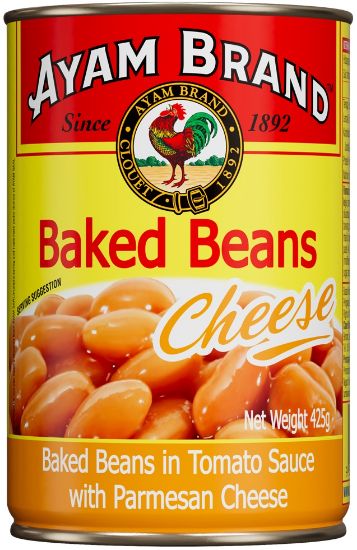 Picture of Ayam Brand Canned - Baked Beans In Tomato Sauce With Cheese 425g