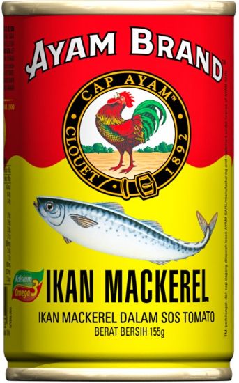 Picture of Ayam Brand Canned - Mackerel In Tomato Sauce 155g