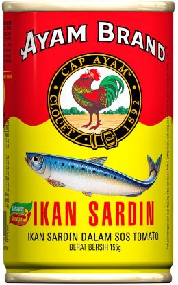 Picture of Ayam Brand Canned - Sardines In Tomato Sauce 155g