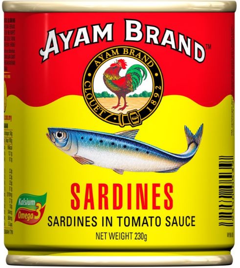 Picture of Ayam Brand Canned - Sardines In Tomato Sauce 230g