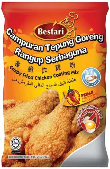 Picture of Bestari Fried Chicken Coating - Hot & Spicy 1kg