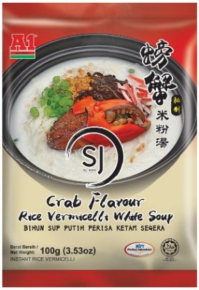 Picture of A1 Noodle Instant - Rice Vermicelli White Soup Crab 100g