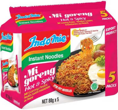 Picture of Indomie Instant Fried Noodle - Hot & Spicy 5 x 80g