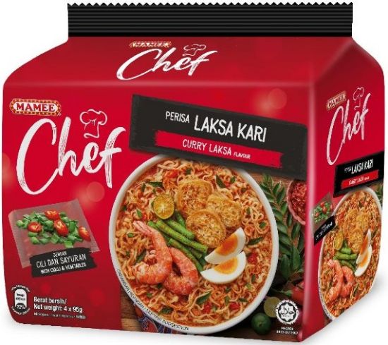 Picture of Mamee Noodle - Chef Curry Laksa 4 x 89g