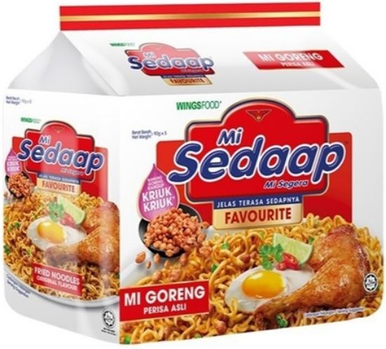 Picture of Mi Sedaap Fried Instant Noodle Original 5 x 90g