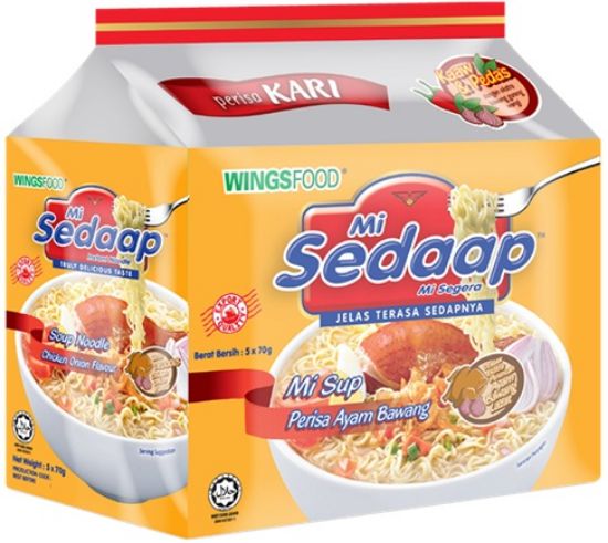 Picture of Mi Sedaap Instant Noodle Chicken Onion 5 x 70g