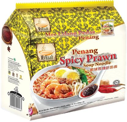 Picture of Mykuali Noodle - Penang Spicy Prawn Noodle 4 x 105g