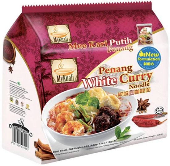Picture of Mykuali Noodle - Penang White Curry Noodle 4 x 110g