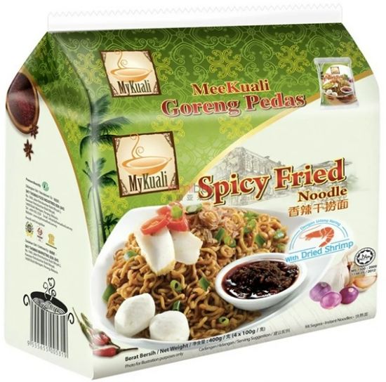 Picture of Mykuali Noodle - Spicy Fried Noodle With Dried Shrimp 4 x 100g