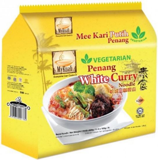 Picture of Mykuali Noodle - Vegetarian Penang White Curry Noodle 4 x 105g