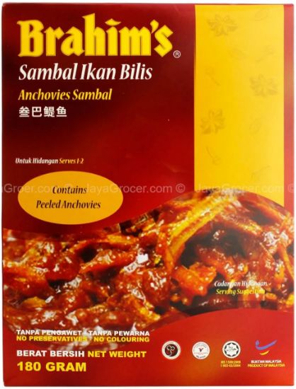 Picture of Brahim RTE - Anchovies Sambal 180g