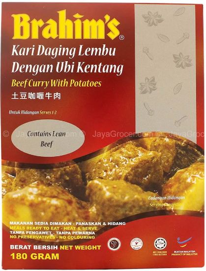 Picture of Brahim RTE - Beef Curry With Potatoes 180g
