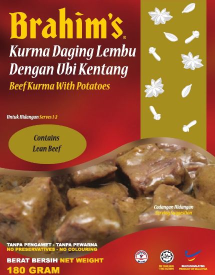 Picture of Brahim RTE - Beef Kurma With Potatoes 180g
