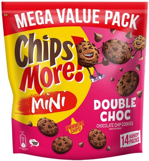 Picture of Chipsmore Cookies - Double Chocolate Mini Mega Value Pack 14 x 28g
