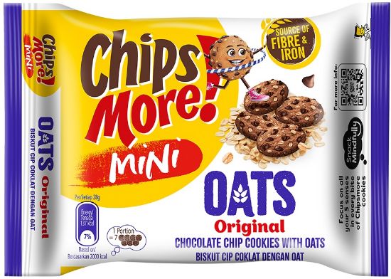 Picture of Chipsmore Oats Cookies - 20% Original Mini 80g