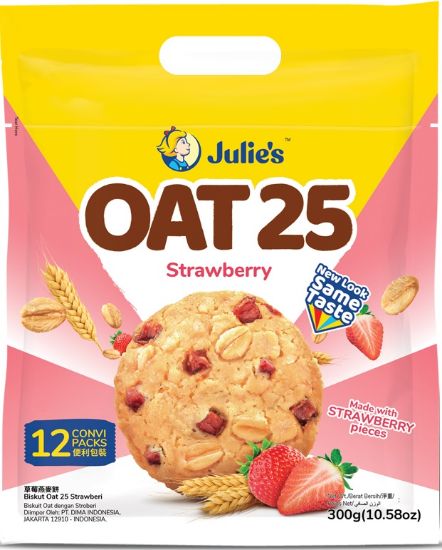Picture of Julie Oat25 - Strawberry 12 x 25g (300g)