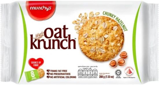 Picture of Munchy Oat Krunch - Chunky Hazelnut 8 x 26g(208g)