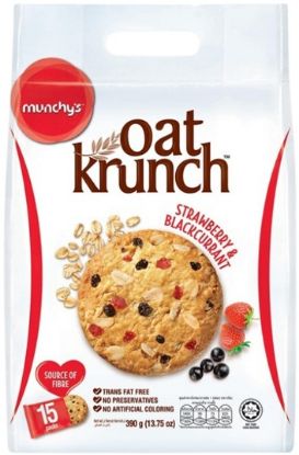 Picture of Munchy Oat Krunch - Strawberry & Blackcurrant 15 x 26g(390g)