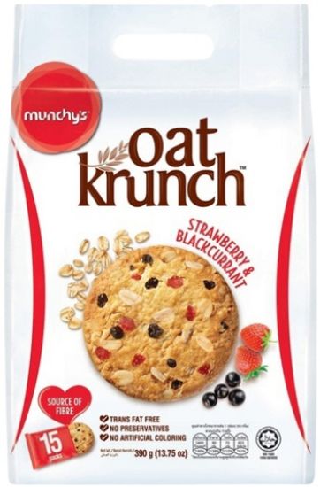 Picture of Munchy Oat Krunch - Strawberry & Blackcurrant 15 x 26g(390g)
