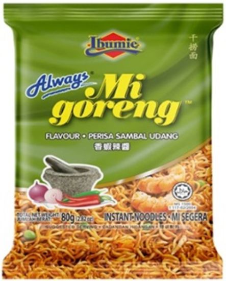 Picture of Ibumie Mi Goreng Sambal Udang 80g