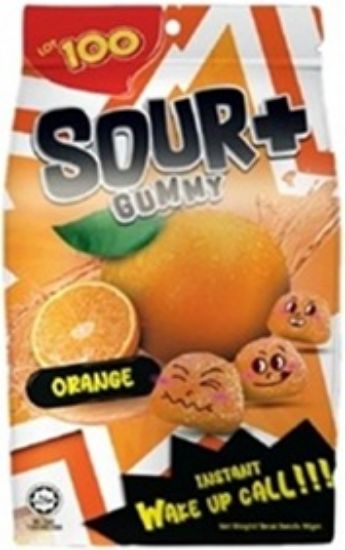 Picture of Lot 100 Sour Plus Gummy - Orange 95g